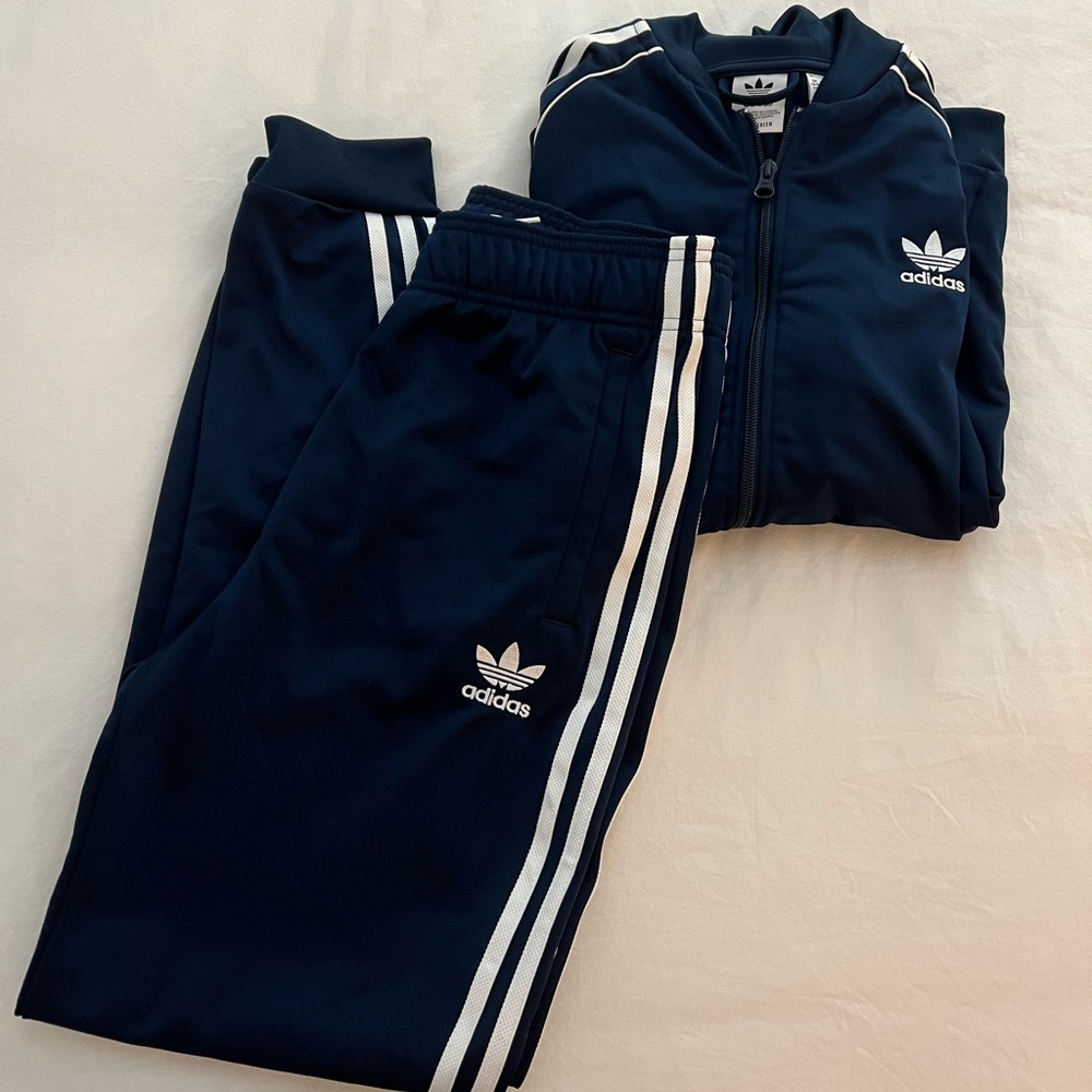 Adidas Tracksuit Navy Youth Large